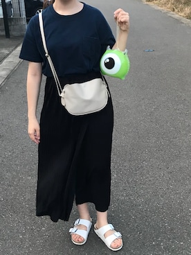 「黒プリーツスカート」｜rinrinさん（レディース・163cm）の夏コーディネート