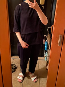 「8seconds（エイトセカンズ）のアイテム（パンツ）」を使った、rinrinさん（レディース・162cm）の夏コーディネート