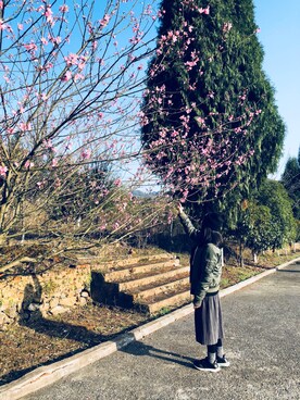 「musium div（musium div）のアイテム」を使った、Vさん（レディース・148cm）の春コーディネート