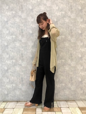 「クリスプ」｜「アイテム（オールインワン・サロペット）」を使った、kanaさん（レディース・156cm）の夏コーディネート