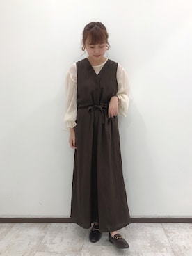 「クリスプ」｜「アイテム（サロペット/オーバーオール）」を使った、kanaさん（レディース・156cm）の夏コーディネート