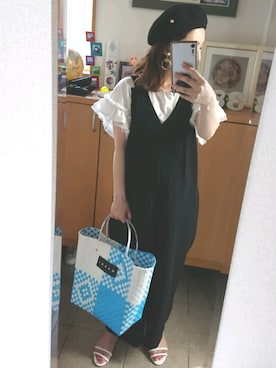 「MARNI」｜「アイテム（サロペット/オーバーオール）」を使った、RRUmamaさん（レディース・157cm）の春コーディネート