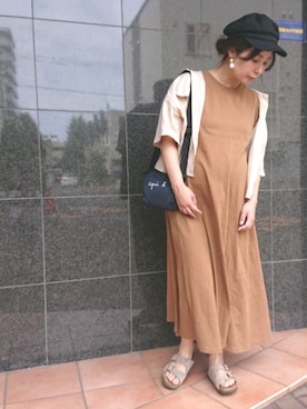 「LOWRYS FARM（ローリーズファーム）のショートＣＰＯシャツ　841006（シャツ/ブラウス）」を使った、RRUmamaさん（レディース・157cm）の夏コーディネート