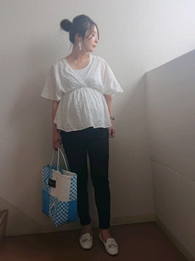 かごバッグを使った 臨月 の人気ファッションコーディネート Wear