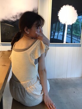 「TIMELESS&THREE（タイムレスアンドスリー）のアイテム」を使った、yさん（レディース・148cm）の夏コーディネート