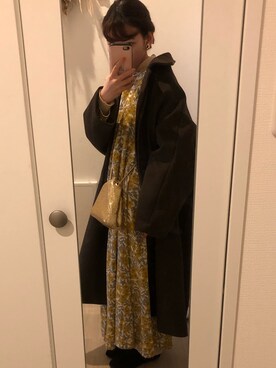 「yuni（ユニ　）のアイテム（ワンピース/ドレス）」を使った、yさん（レディース・148cm）の冬コーディネート