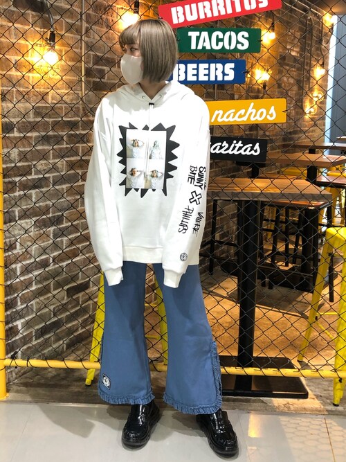 タブシキエ Lhp Women Laforet原宿店 Little Sunny Biteのパーカーを使ったコーディネート Wear