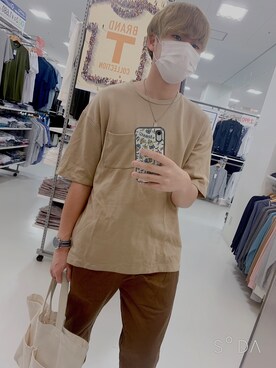 「大学生コーデ」｜「アイテム（アナログ腕時計）」を使った、全大学生の一人さん（メンズ・175cm）の春コーディネート