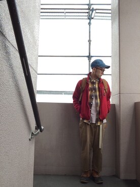 「レトロ」｜「アイテム（その他アウター）」を使った、Hironobu Kirikiさん（メンズ・171cm）の秋コーディネート