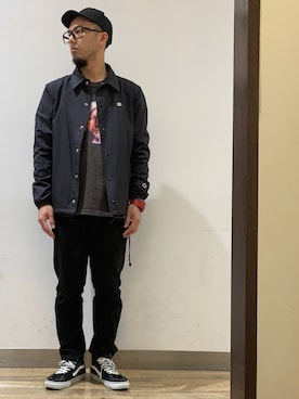 「Champion（チャンピオン）のアイテム（ナイロンジャケット）」を使った、Hironobu Kirikiさん（メンズ・171cm）の秋コーディネート