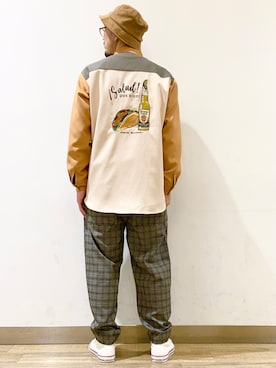 「Right-on（ライトオン）のアイテム（帽子）」を使った、Hironobu Kirikiさん（メンズ・171cm）の冬コーディネート