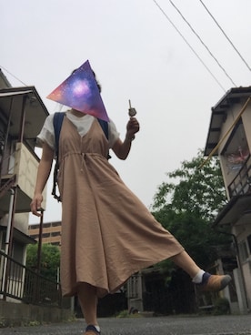 「チャイハネ（チャイハネ）のアイテム（サロペット/オーバーオール）」を使った、ruikoさん（レディース・152cm）の夏コーディネート