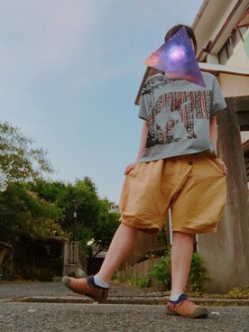 「チャイハネ（チャイハネ）のアイテム（スニーカー）」を使った、ruikoさん（レディース・152cm）の夏コーディネート