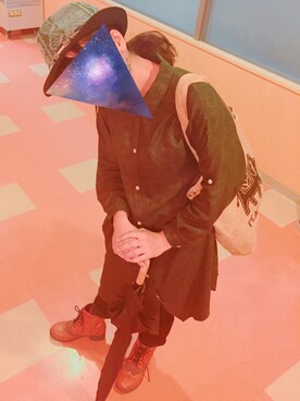 「チャイハネ（チャイハネ）のアイテム（シャツワンピース）」を使った、ruikoさん（レディース・152cm）の秋コーディネート