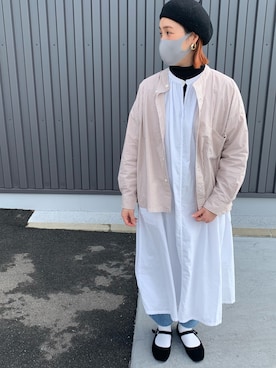 「prit（プリット）のアイテム（ワンピース/ドレス）」を使った、moseさん（レディース・163cm）の冬コーディネート