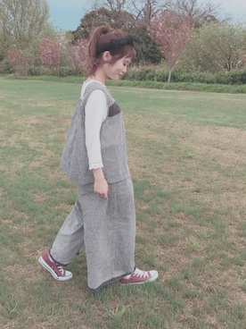 ずくし(鳥取北）さん（レディース・151cm）の春コーディネート