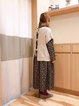 「うしろリボン」｜ずくし(鳥取北）さん（レディース・151cm）の秋コーディネート