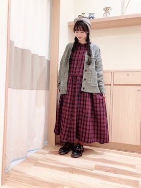 Samansa Mos2のアイテムを使った「三つ編み」の人気ファッション