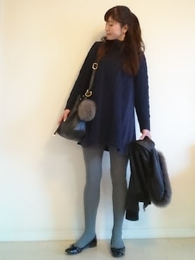 akaneさん（レディース・165cm）の冬コーディネート