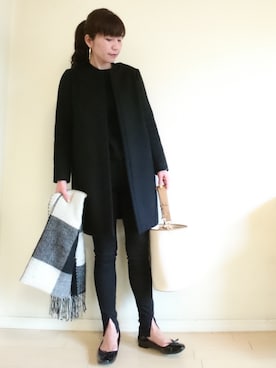 「Jewel Changes（ジュエルチェンジズ）のJC キャンバスパイピング 2WAY バッグ（ショルダーバッグ）」を使った、akaneさん（レディース・165cm）の春コーディネート