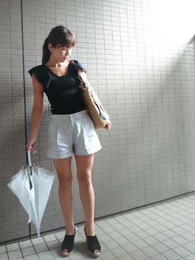 「NUMBER STANDARD DRWCYS（ナンバースタンダードドロシーズ）のアイテム」を使った、akaneさん（レディース・165cm）の夏コーディネート