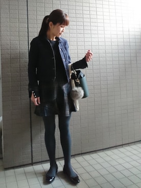 「FRAMeWORK（フレームワーク）のアイテム（デニムジャケット）」を使った、akaneさん（レディース・165cm）の秋コーディネート