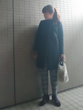 「URBAN RESEARCH（アーバンリサーチ）のアイテム（手袋）」を使った、akaneさん（レディース・165cm）の冬コーディネート