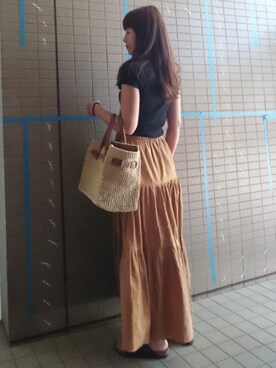 「ROSE BUD COUPLES （ローズ バッド カップルズ）のアイテム」を使った、akaneさん（レディース・165cm）の夏コーディネート
