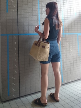 「ROSE BUD COUPLES （ローズ バッド カップルズ）のアイテム」を使った、akaneさん（レディース・165cm）の夏コーディネート