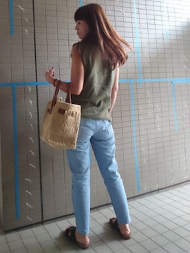 「ROSE BUD COUPLES （ローズ バッド カップルズ）のアイテム」を使った、akaneさん（レディース・165cm）の夏コーディネート