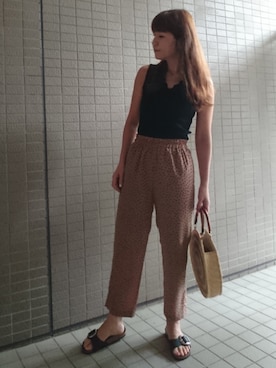 「BENELLI（ベネリ）のアイテム（バッグ）」を使った、akaneさん（レディース・165cm）の夏コーディネート