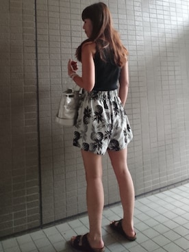 「ROSE BUD COUPLES （ローズ バッド カップルズ）のアイテム」を使った、akaneさん（レディース・165cm）の夏コーディネート