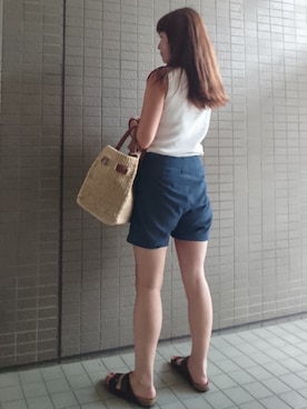 「ROSE BUD COUPLES （ローズ バッド カップルズ）のアイテム」を使った、akaneさん（レディース・165cm）の夏コーディネート