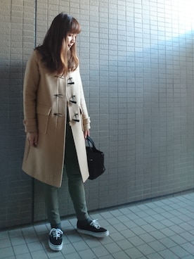 「Khaju（カージュ）のアイテム（ジャケット/アウター）」を使った、akaneさん（レディース・165cm）の冬コーディネート