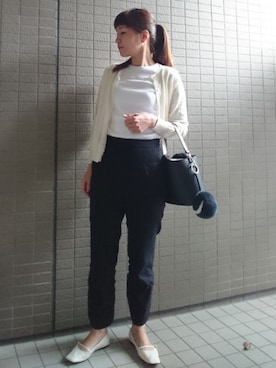 「アイテム（キーホルダー、ブルー系）」を使った、akaneさん（レディース・165cm）の秋コーディネート