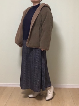 「la farfa SHOES（ラ・ファーファ シューズ）のアイテム」を使った、のほこさん（レディース・156cm）の冬コーディネート