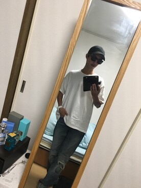 「Right-on（ライトオン）のアイテム（キャップ）」を使った、shu-yaさん（メンズ・165cm）の秋コーディネート