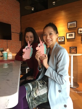 「American Eagle（アメリカンイーグル）のアイテム（ピーコート）」を使った、shooさん（レディース・165cm）の春コーディネート