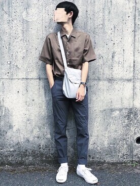 「CONVERSE（コンバース）のCONVERSE コンバース ジャック パーセル / JACK PURCEL（スニーカー）」を使った、Haruさん（メンズ・175cm）の夏コーディネート