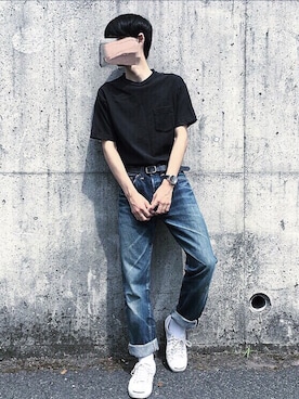 「CONVERSE（コンバース）のCONVERSE コンバース ジャック パーセル / JACK PURCEL（スニーカー）」を使った、Haruさん（メンズ・175cm）の夏コーディネート