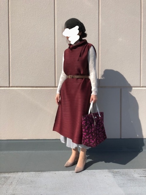 Ritz58 Pleats Pleaseのワンピース ドレスを使ったコーディネート Wear