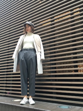 「M/M ATTACHMENT（エムエムアタッチメント）のアイテム（パンツ）」を使った、tomokaさん（レディース・168cm）の秋コーディネート
