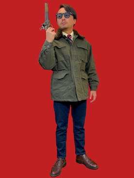 「SCOTCH GRAIN（スコッチグレイン）のアイテム（その他シューズ）」を使った、アクセルさん（メンズ・159cm）の冬コーディネート
