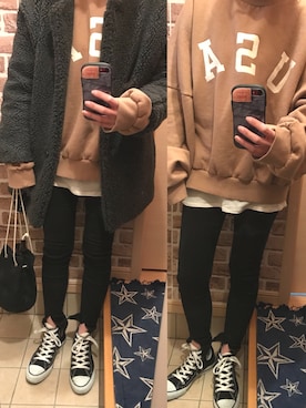 azuuuさん（レディース・160cm）の冬コーディネート