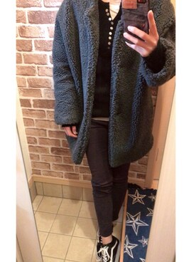 「KIL（キル）のアイテム」を使った、azuuuさん（レディース・160cm）の冬コーディネート