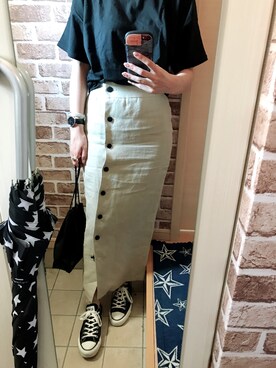 「#203（ニイマルサン）のアイテム」を使った、azuuuさん（レディース・160cm）の夏コーディネート