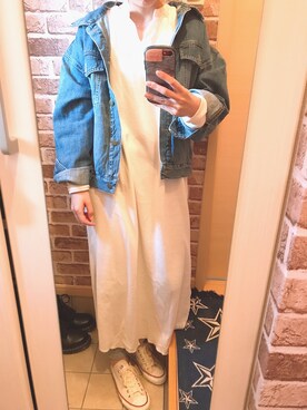 「Ungrid（アングリッド）のアイテム（レギンス/スパッツ）」を使った、azuuuさん（レディース・160cm）の春コーディネート