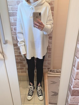 「Ungrid（アングリッド）のアイテム（レギンス/スパッツ）」を使った、azuuuさん（レディース・160cm）の秋コーディネート