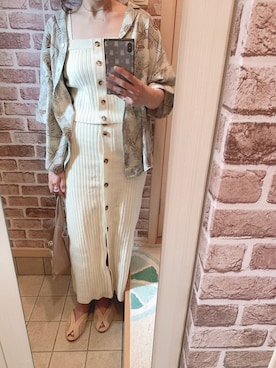 「アロハシャツ」｜azuuuさん（レディース・160cm）の夏コーディネート