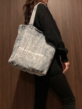 「FIG&VIPER（フィグアンドバイパー）のアイテム（トートバッグ）」を使った、FIG&VIPER_WAKANOさん（レディース・157cm）の春コーディネート